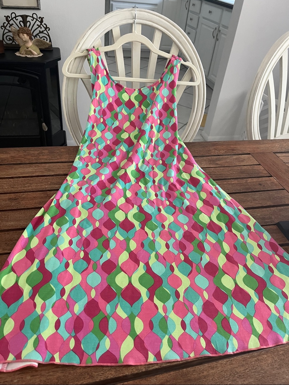 NWT Zen Knit strappy summer dress size small retro boho vibrant colors combine